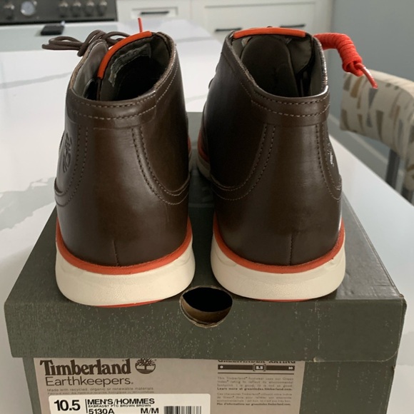 Mens Timberland Ekbradst PTC brown Leather Lace Up Boots - Picture 5 of 9